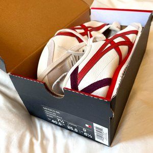*NEW!* Onitsuka Tiger Sneaker White/Burgundy Mexico66 Size 9 W/ 7.5M